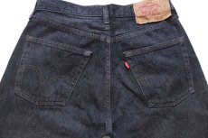 画像5: 90s スペイン製 Levi'sリーバイス 501 先染め ブラック デニムパンツ W32★ユーロ (5)