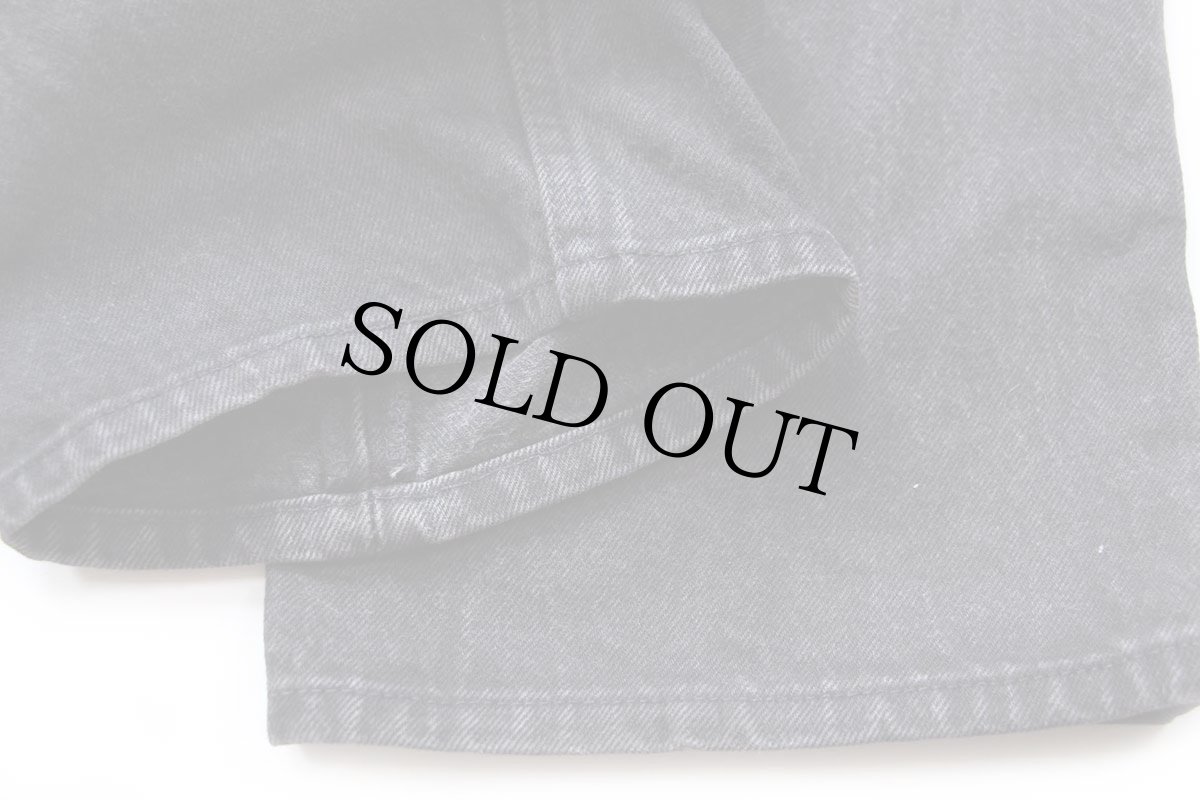 画像8: 90s USA製 Levi'sリーバイス 501 ブラック デニムパンツ W36 L32 (8)