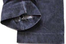 画像9: 90s スペイン製 Levi'sリーバイス 501 先染め ブラック デニムパンツ W32★ユーロ (9)