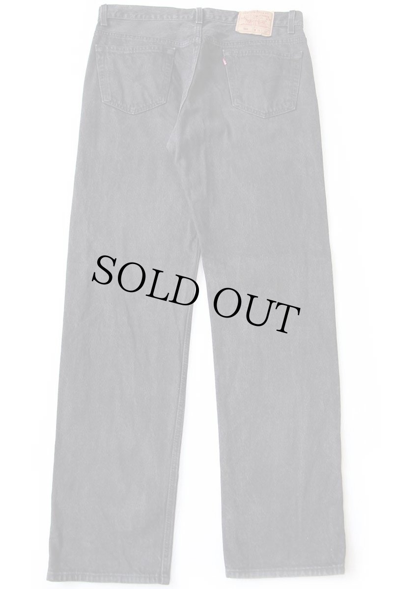 画像3: 90s USA製 Levi'sリーバイス 501 ブラック デニムパンツ W36 L32 (3)