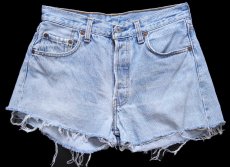 画像1: 90s USA製 Levi'sリーバイス 501 カットオフ デニム ショートパンツ W30★ショーツ (1)