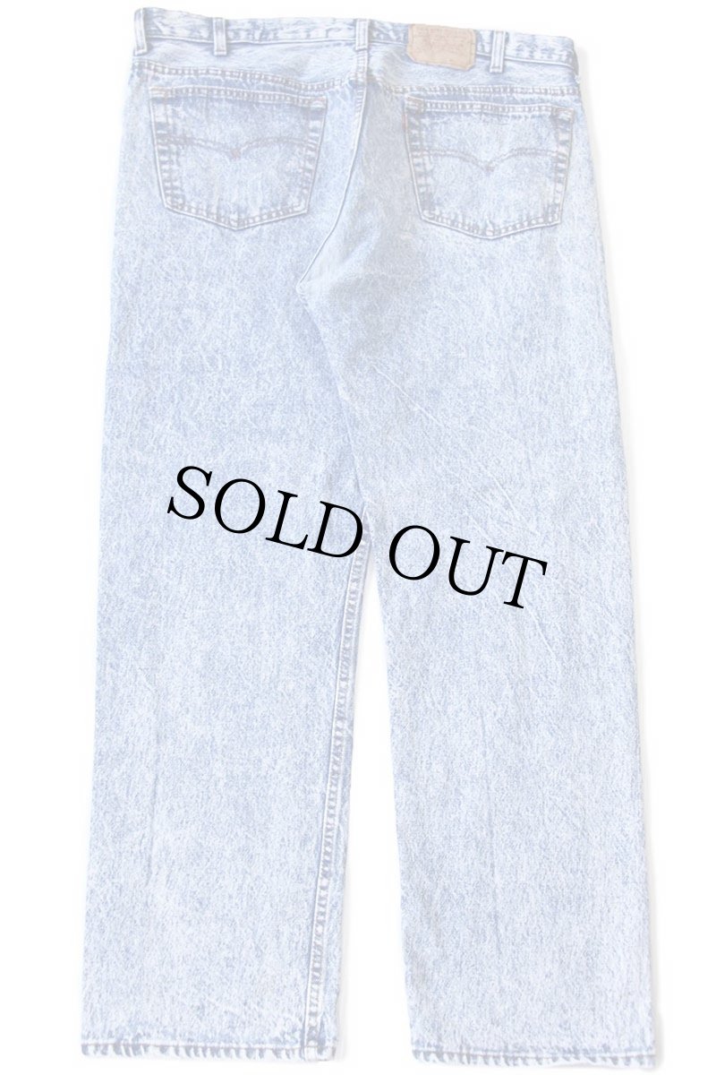 画像3: 80s USA製 Levi'sリーバイス 501 ケミカルウォッシュ デニムパンツ W40 L30★アシッド (3)