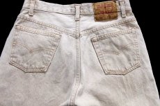画像5: 90s USA製 Levi'sリーバイス 501 先染め カラーデニムパンツ カーキ フェード W30 (5)