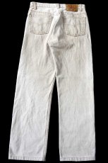 画像3: 90s USA製 Levi'sリーバイス 501 先染め カラーデニムパンツ カーキ フェード W30 (3)