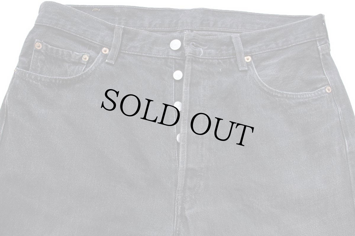 画像4: 90s フランス製 Levi'sリーバイス 501 ブラック デニムパンツ W36★ユーロ (4)