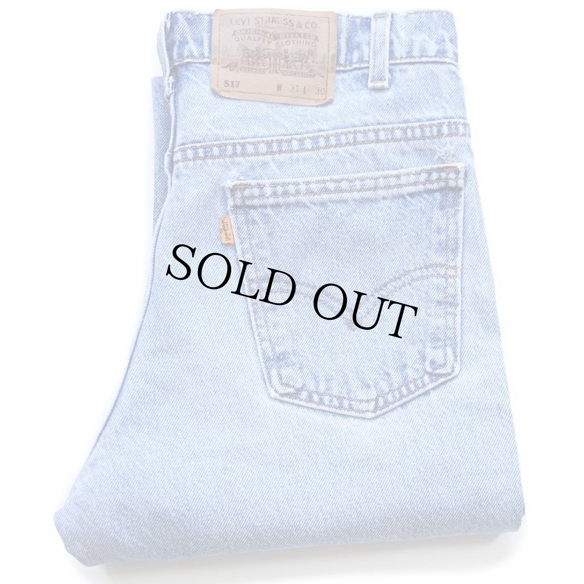 画像1: 90s USA製 Levi'sリーバイス 517 デニムパンツ W31 L30★87 ブーツカット (1)