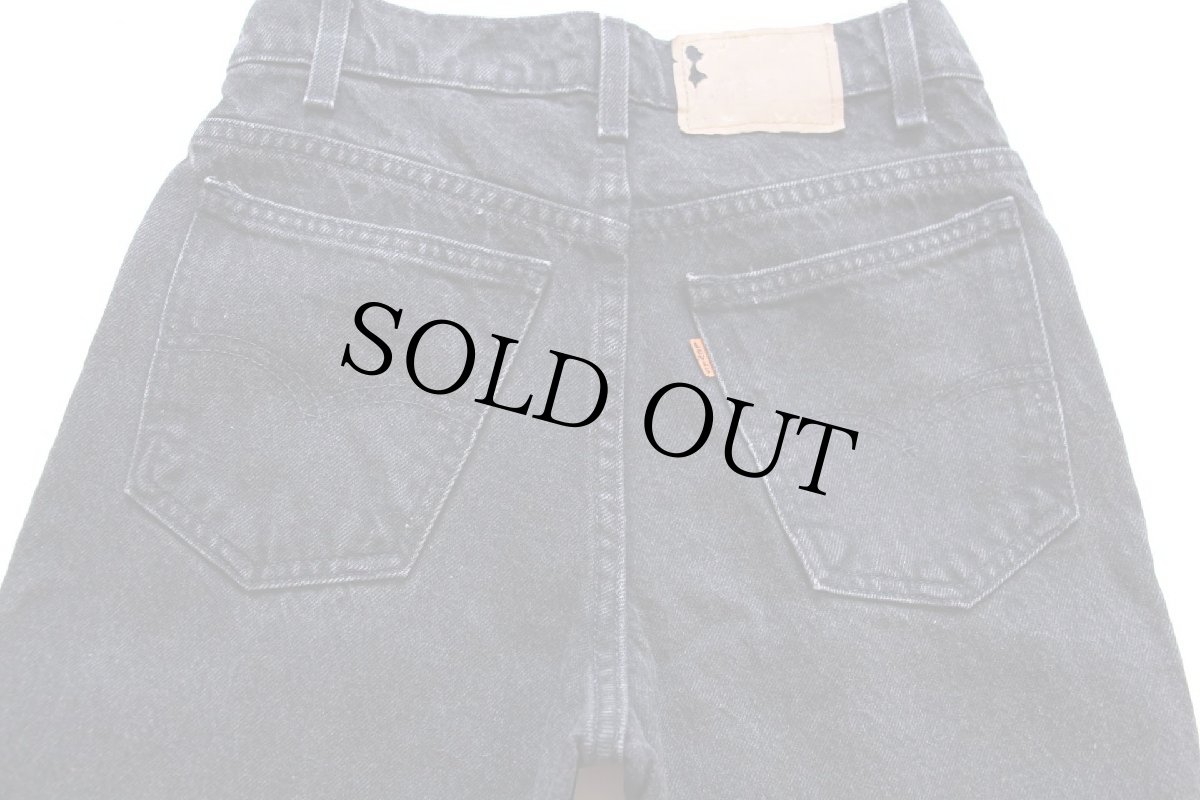 画像5: 90s メキシコ製 Levi'sリーバイス 550 ブラック デニムパンツ W27 L28 STUDENT (5)