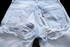 画像5: 70s USA製 Levi'sリーバイス 501 66後期 デニムパンツ ボロ W28 (5)