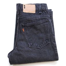 画像1: 90s メキシコ製 Levi'sリーバイス 550 ブラック デニムパンツ W27 L28 STUDENT (1)