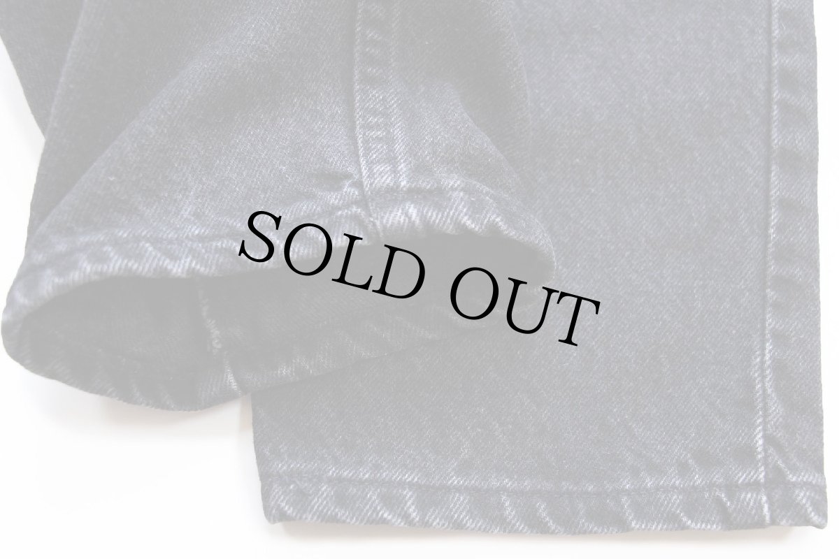 画像8: 90s メキシコ製 Levi'sリーバイス 550 ブラック デニムパンツ W27 L28 STUDENT (8)