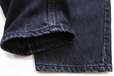 画像8: 90s メキシコ製 Levi'sリーバイス 550 ブラック デニムパンツ W27 L28 STUDENT (8)