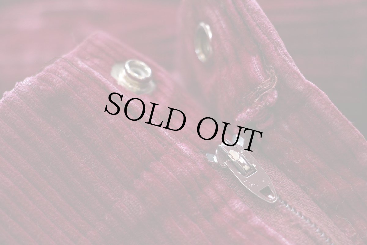 画像7: 80s USA製 OP ocean pacific オーシャンパシフィック 太畝 コーデュロイ ショートパンツ 紫 25★ショーツ (7)