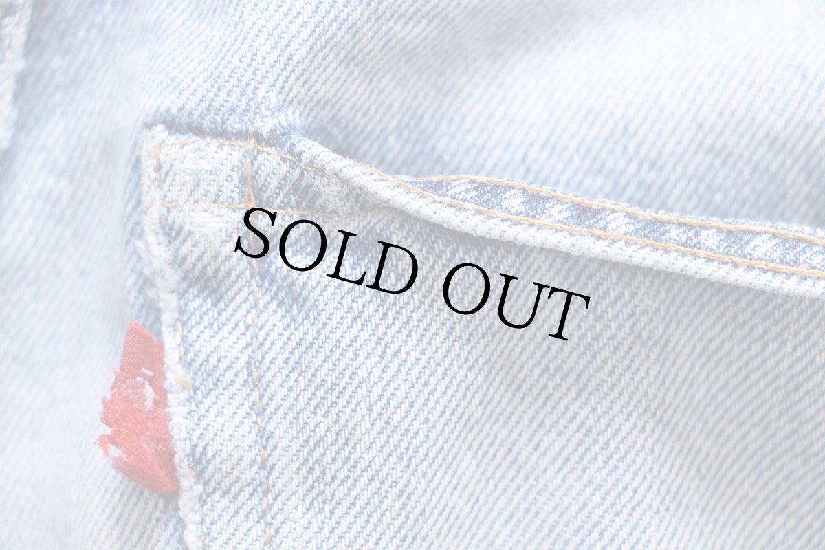 画像6: 70s USA製 Levi'sリーバイス 501 66後期 デニムパンツ ボロ W28 (6)