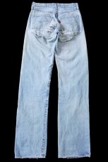 画像3: 70s USA製 Levi'sリーバイス 501 66後期 デニムパンツ ボロ W28 (3)