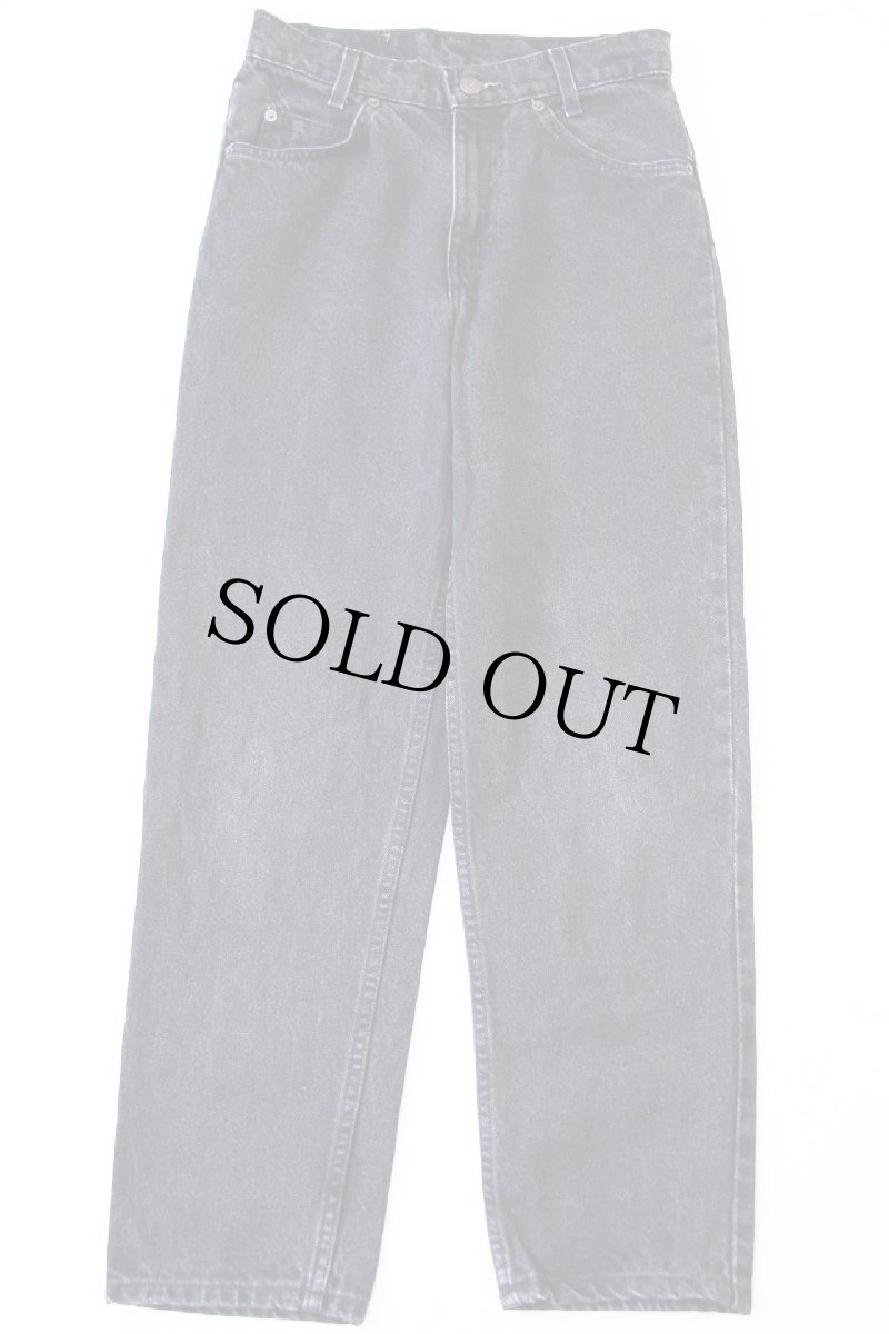 画像2: 90s メキシコ製 Levi'sリーバイス 550 ブラック デニムパンツ W27 L28 STUDENT (2)