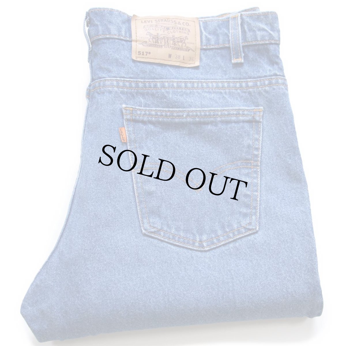 画像1: 90s USA製 Levi'sリーバイス 517 デニムパンツ W38 L36★91 ブーツカット (1)