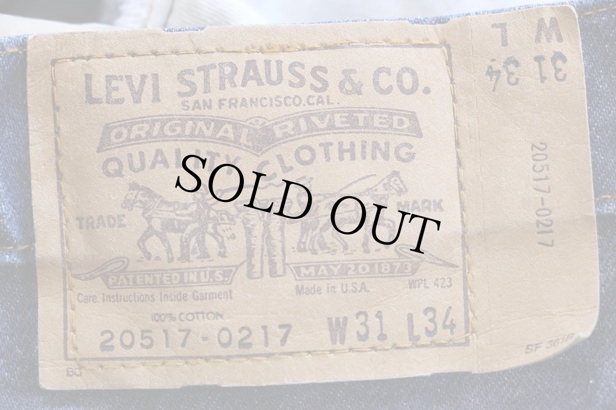 画像6: 80s USA製 Levi'sリーバイス 517 デニムパンツ W31 L34★88 ブーツカット (6)