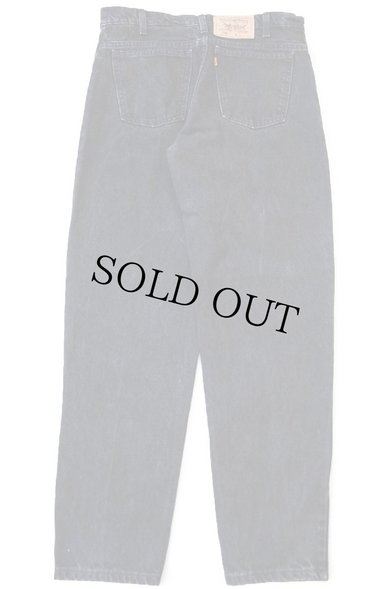 画像3: 90s USA製 Levi'sリーバイス 550 ブラック デニムパンツ W32 L30 (3)