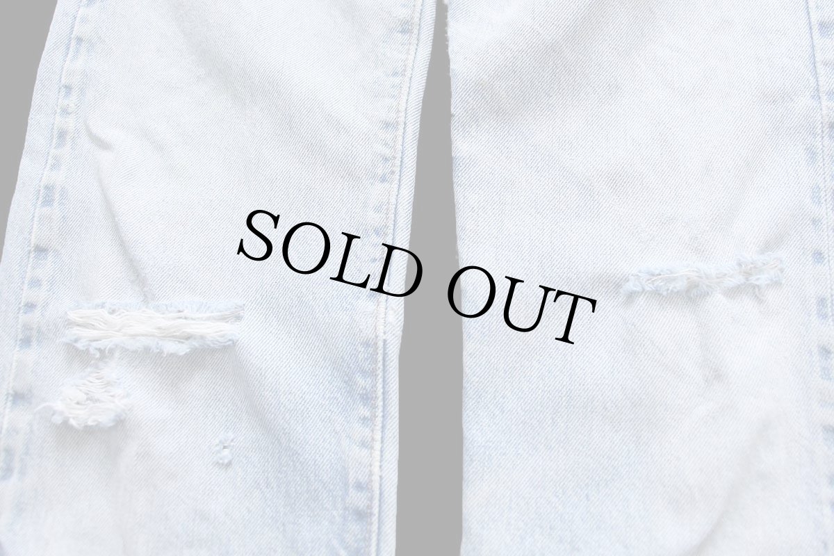 画像10: 70s USA製 Levi'sリーバイス 501 66後期 デニムパンツ ボロ W28 (10)