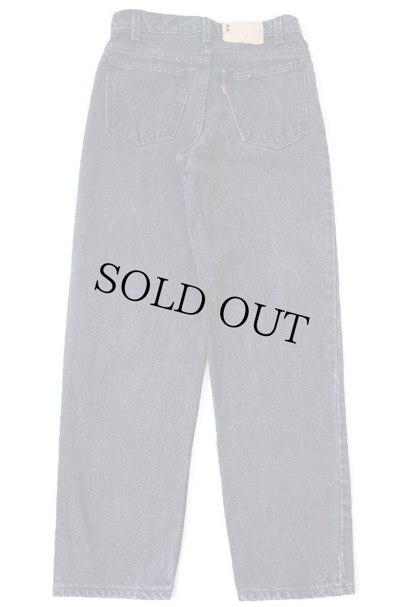 画像3: 90s メキシコ製 Levi'sリーバイス 550 ブラック デニムパンツ W27 L28 STUDENT (3)