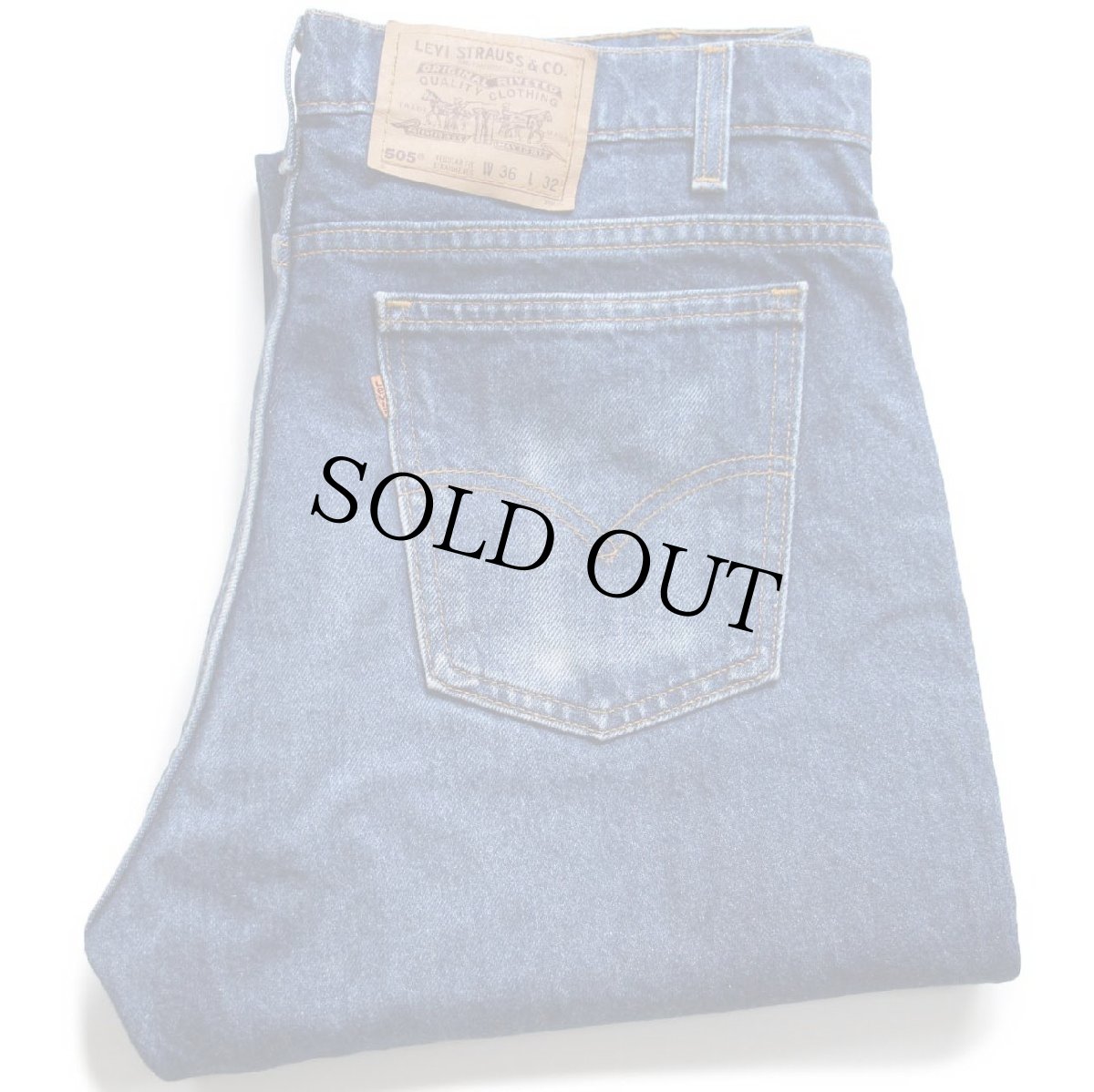 画像1: 90s USA製 Levi'sリーバイス 505 デニムパンツ W36 L32★156 (1)