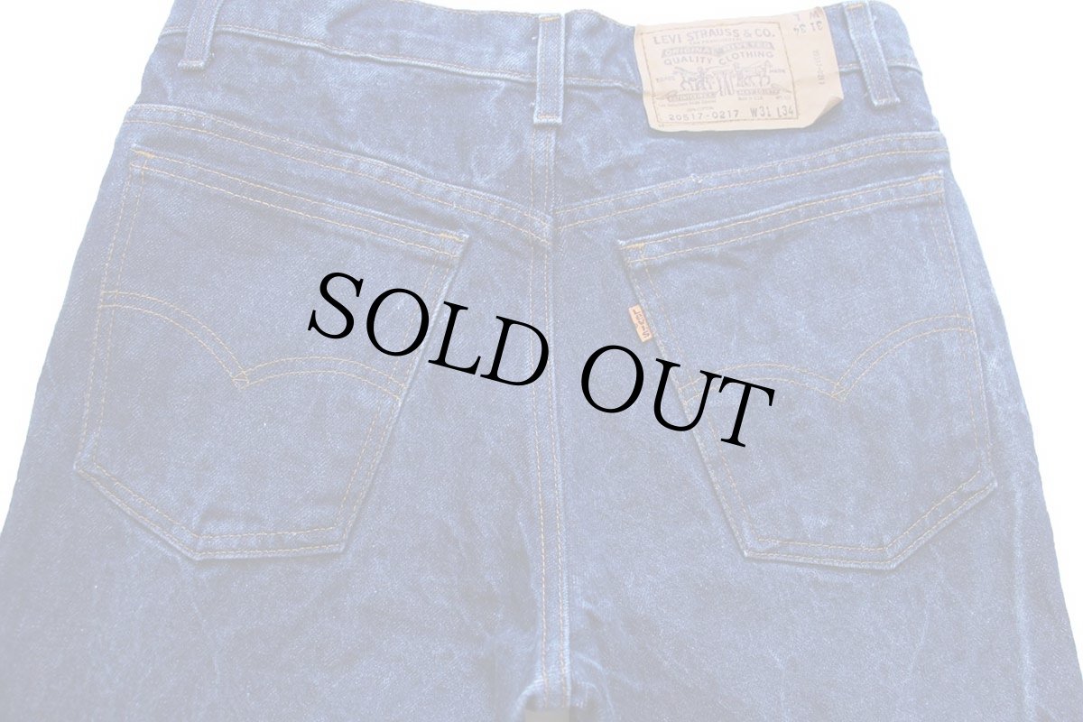 画像5: 80s USA製 Levi'sリーバイス 517 デニムパンツ W31 L34★88 ブーツカット (5)