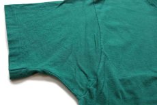 画像5: 90s UNKNOWN 無地 コットン ポケットTシャツ 緑 (5)