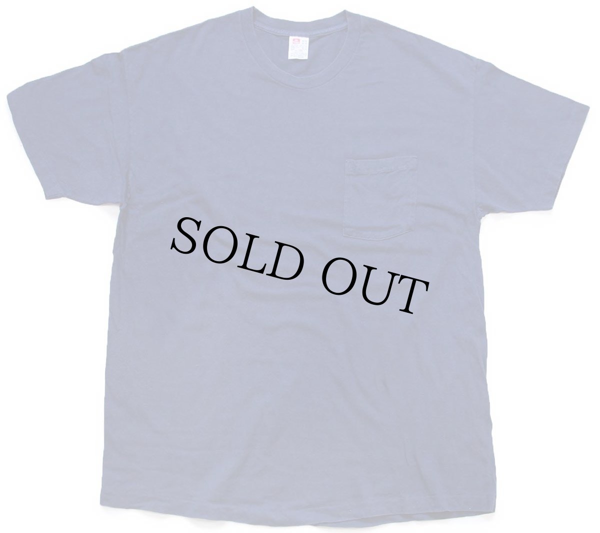 画像2: 90s USA製 Hanes 無地 コットン ポケットTシャツ 紺 XL (2)