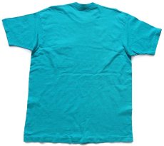 画像3: 90s USA製 BVD 無地 コットン ポケットTシャツ エメラルドグリーン XL (3)