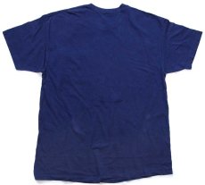 画像3: 90s USA製 Hanes 無地 コットン ポケットTシャツ 紺 XL (3)