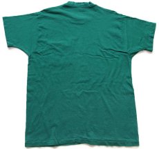 画像3: 90s UNKNOWN 無地 コットン ポケットTシャツ 緑 (3)