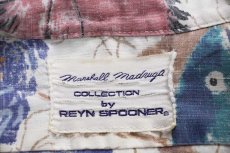 画像5: 90s Marshall Madruga COLLECTION by REYN SPOONER レインスプーナー アート 三点留めボタンダウン プルオーバー 裏生地 アロハシャツ (5)