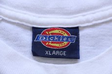 画像4: 90s USA製 Dickiesディッキーズ 無地 コットン ポケットTシャツ 白 XL (4)
