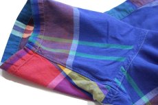 画像6: 90s ラルフローレン マドラスチェック ボタンダウン 半袖 コットンシャツ L (6)
