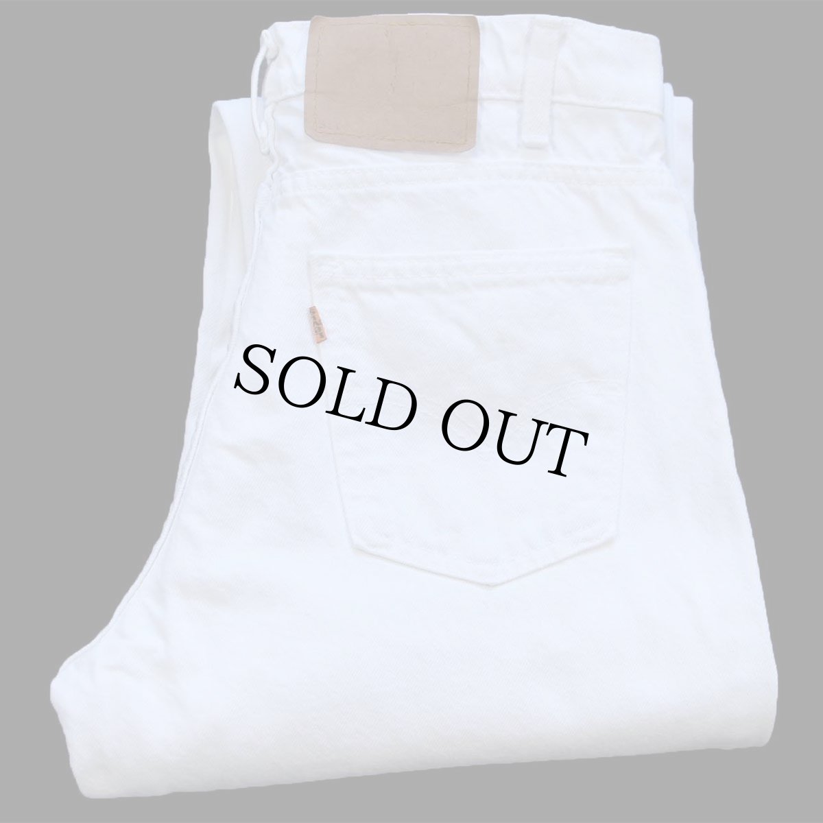 画像1: 90s USA製 Levi'sリーバイス 550 ホワイト デニムパンツ W32 L34★10 (1)