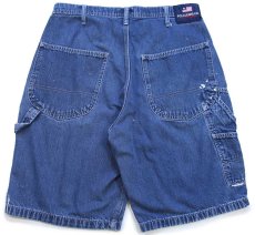 画像2: 00s POLO JEANS ポロ ジーンズ ラルフローレン ペンキ飛び デニム ペインター ショートパンツ 32★ショーツ (2)