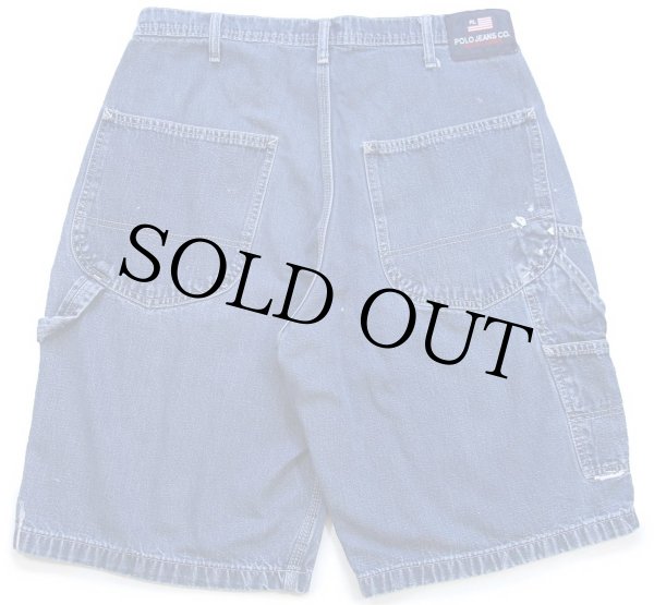 極太00s POLO JEANS ヘビーオンスダック地 ペインターショーツ 極太00s POLO JEANS ヘビーオンスダック地 ペインターショーツ