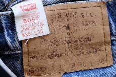 画像6: 90s メキシコ製 Levi'sリーバイス 505 デニムパンツ ヒゲ W36 L30★161 (6)