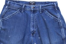 画像3: 00s POLO JEANS ポロ ジーンズ ラルフローレン ペンキ飛び デニム ペインター ショートパンツ 32★ショーツ (3)