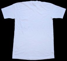 画像3: 90s USA製 JCPenney TOWNCRAFT 無地 コットン ポケットTシャツ 白 M (3)
