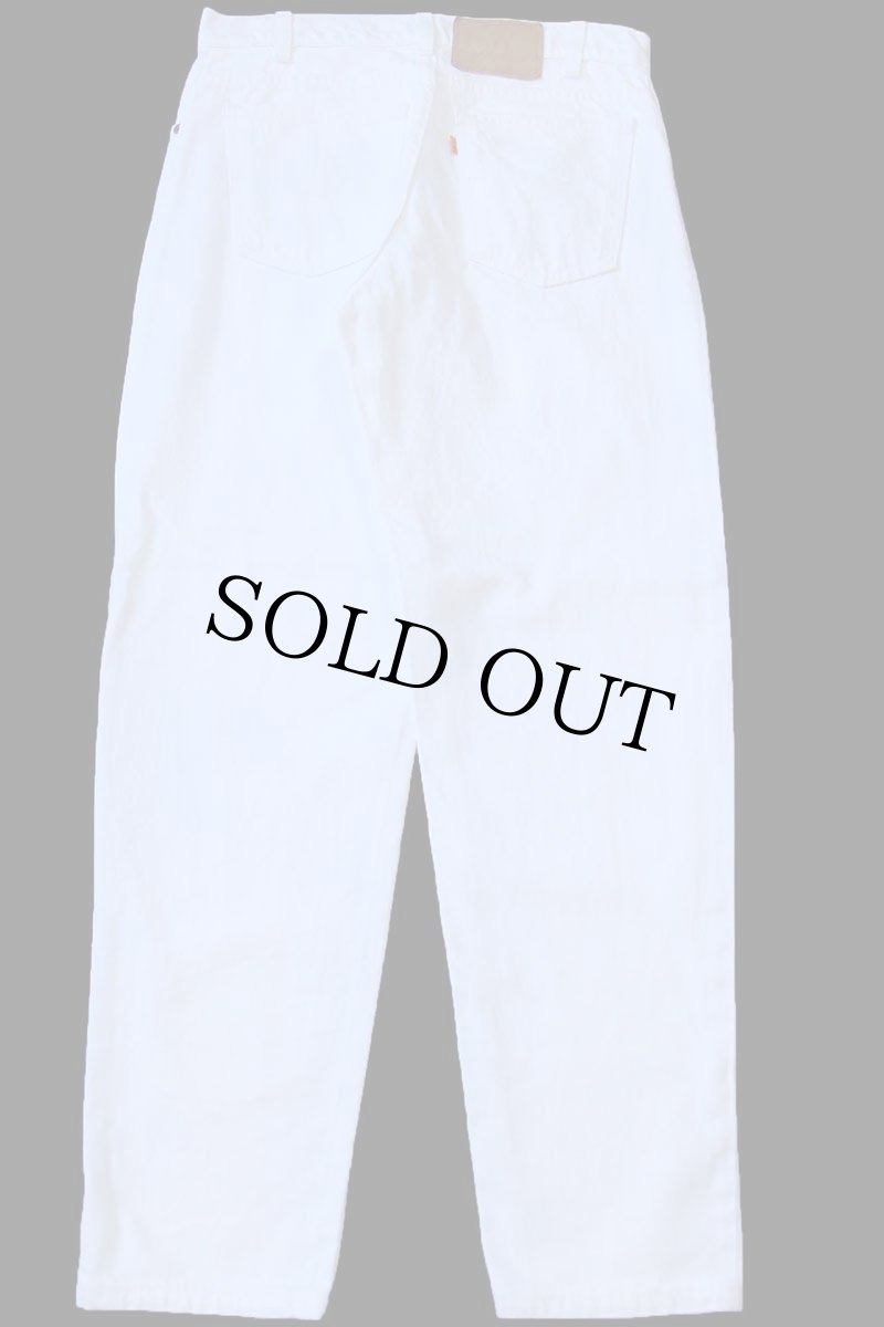 画像3: 90s USA製 Levi'sリーバイス 550 ホワイト デニムパンツ W31 L30★11 (3)