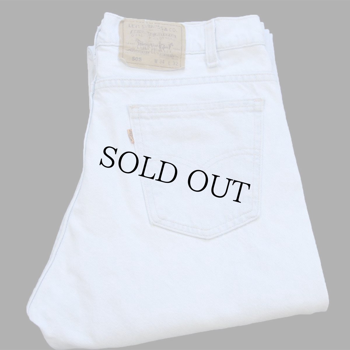 画像1: 90s USA製 Levi'sリーバイス 505 デニムパンツ アイスブルー W34 L32★180 (1)