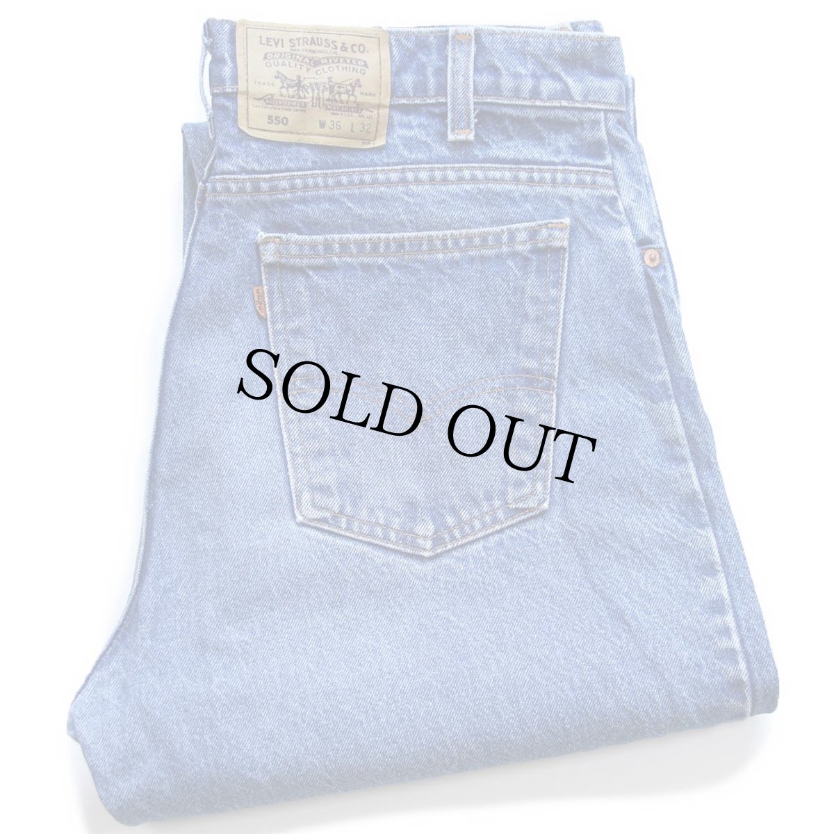 画像1: 90s USA製 Levi'sリーバイス 550 デニムパンツ W36 L32★04 (1)