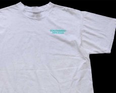 画像3: 90s USA製 SOUTHWEST AIRLINES 飛行機 コットンTシャツ 杢ホワイト XL (3)