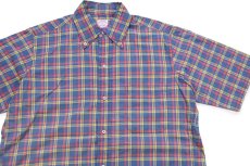 画像3: 70s Brooks Brothersブルックスブラザーズ 6ボタン マドラスチェック ボタンダウン 半袖 コットンシャツ 15 (3)