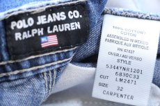 画像5: 00s POLO JEANS ポロ ジーンズ ラルフローレン ペンキ飛び デニム ペインター ショートパンツ 32★ショーツ (5)