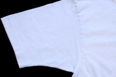 画像6: 90s USA製 JCPenney TOWNCRAFT 無地 コットン ポケットTシャツ 白 M (6)