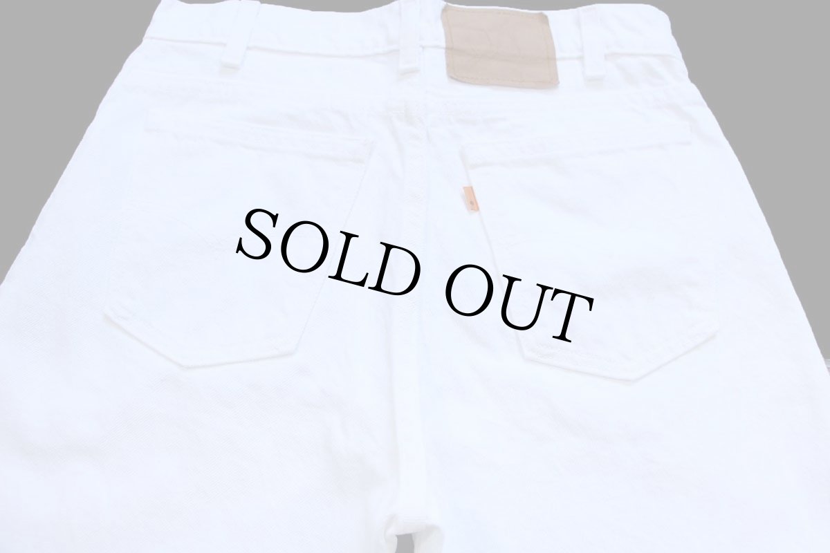 画像5: 90s USA製 Levi'sリーバイス 550 ホワイト デニムパンツ W31 L30★11 (5)