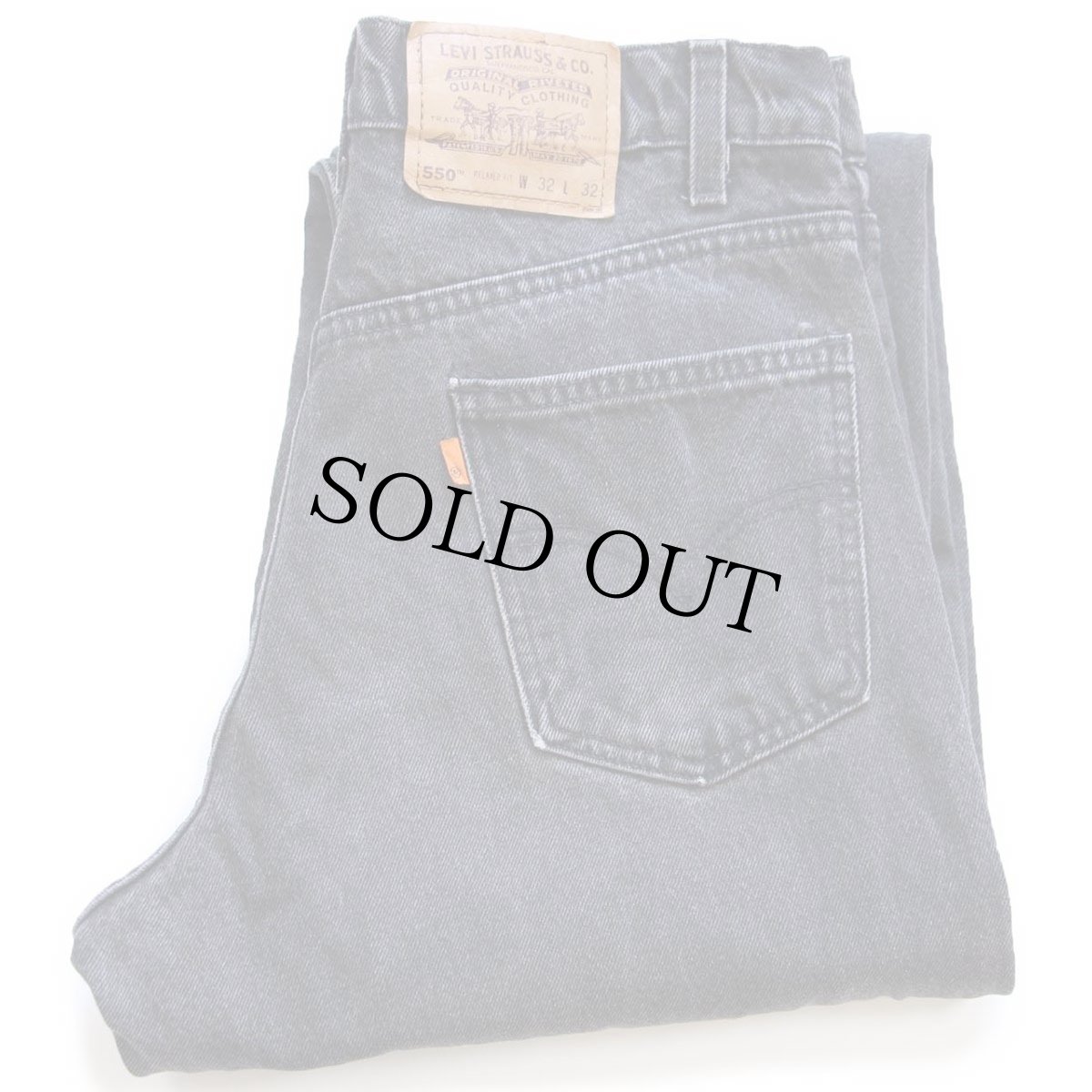 画像1: 90s Levi'sリーバイス 550 ブラック デニムパンツ W32 L32★17 (1)