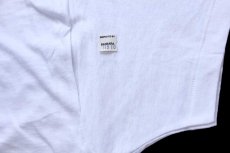 画像7: デッドストック★80s USA製 JOCKEY 無地 Vネック コットンTシャツ 白 XL (7)
